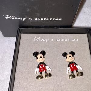 Disney x Baublebar Mickey Dangle Studded Earrings